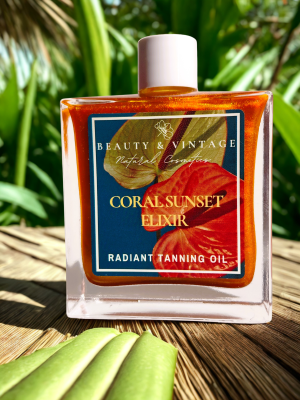 CORAL SUNSET ELIXIR Radiant Tanning Oil  100ml